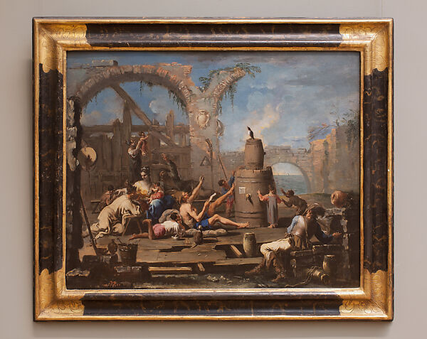 The Tame Magpie, Alessandro Magnasco (Italian, Genoa 1667–1749 Genoa), Oil on canvas