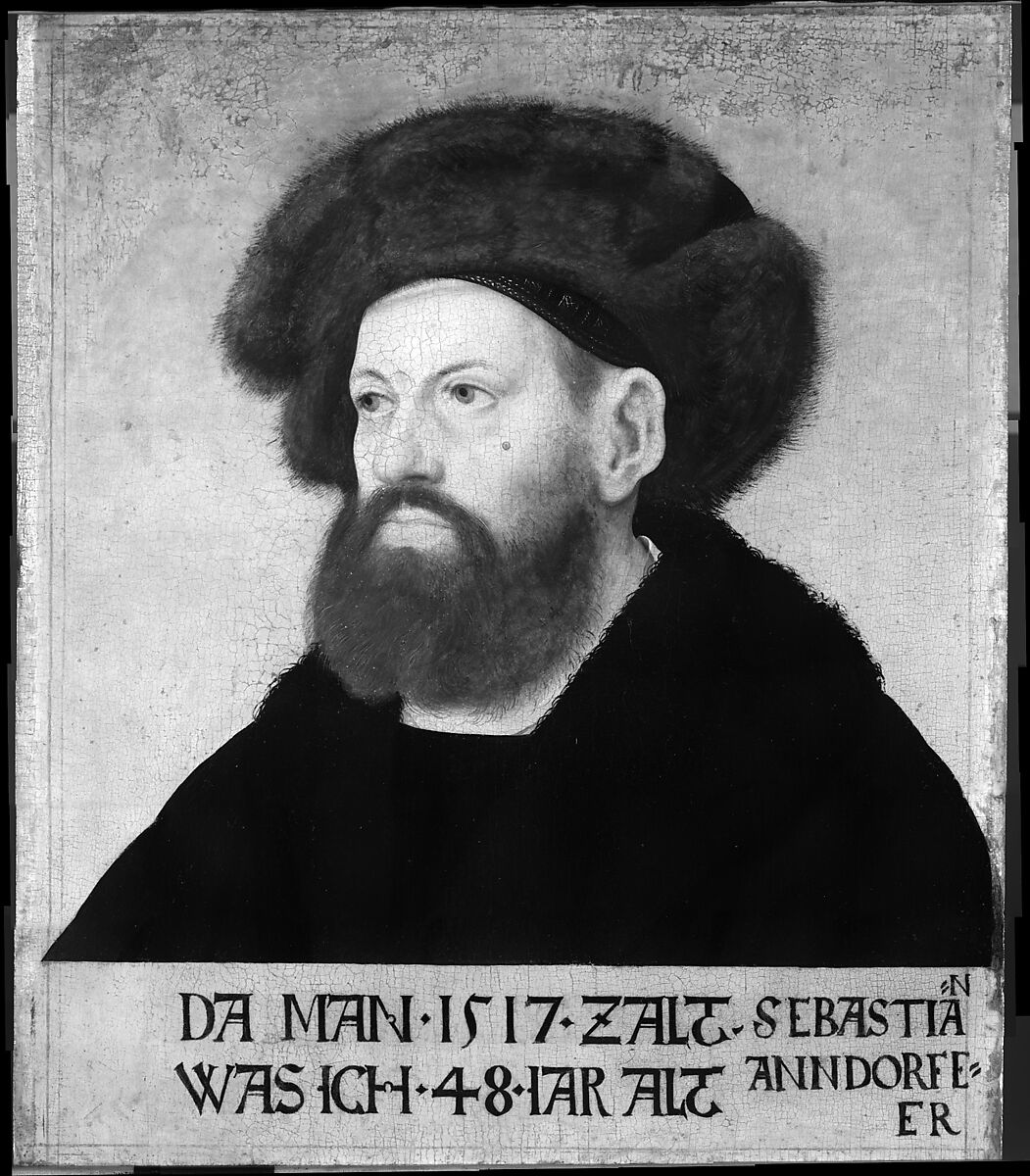 Sebastian Andorfer (1469–1537), Hans Maler (German, Ulm, born ca. 1480, died ca. 1526–29 Schwaz (?)), Oil on Swiss stone pine