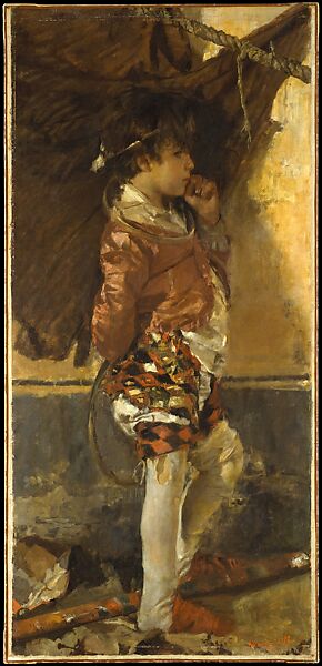 A Circus Boy, Antonio Mancini (Italian, Albano 1852–1930 Rome), Oil on canvas 