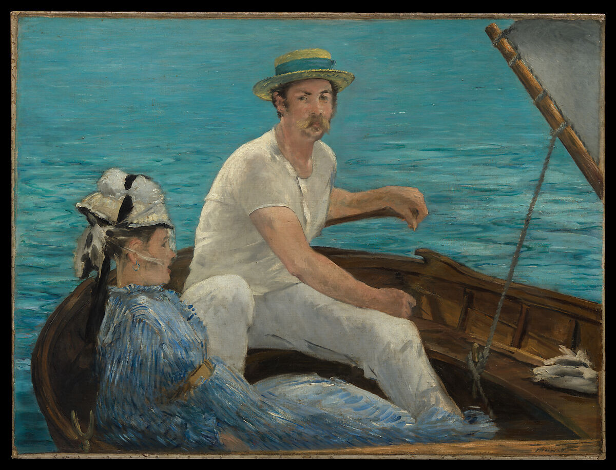 Boating, Edouard Manet (French, Paris 1832–1883 Paris), Oil on canvas 