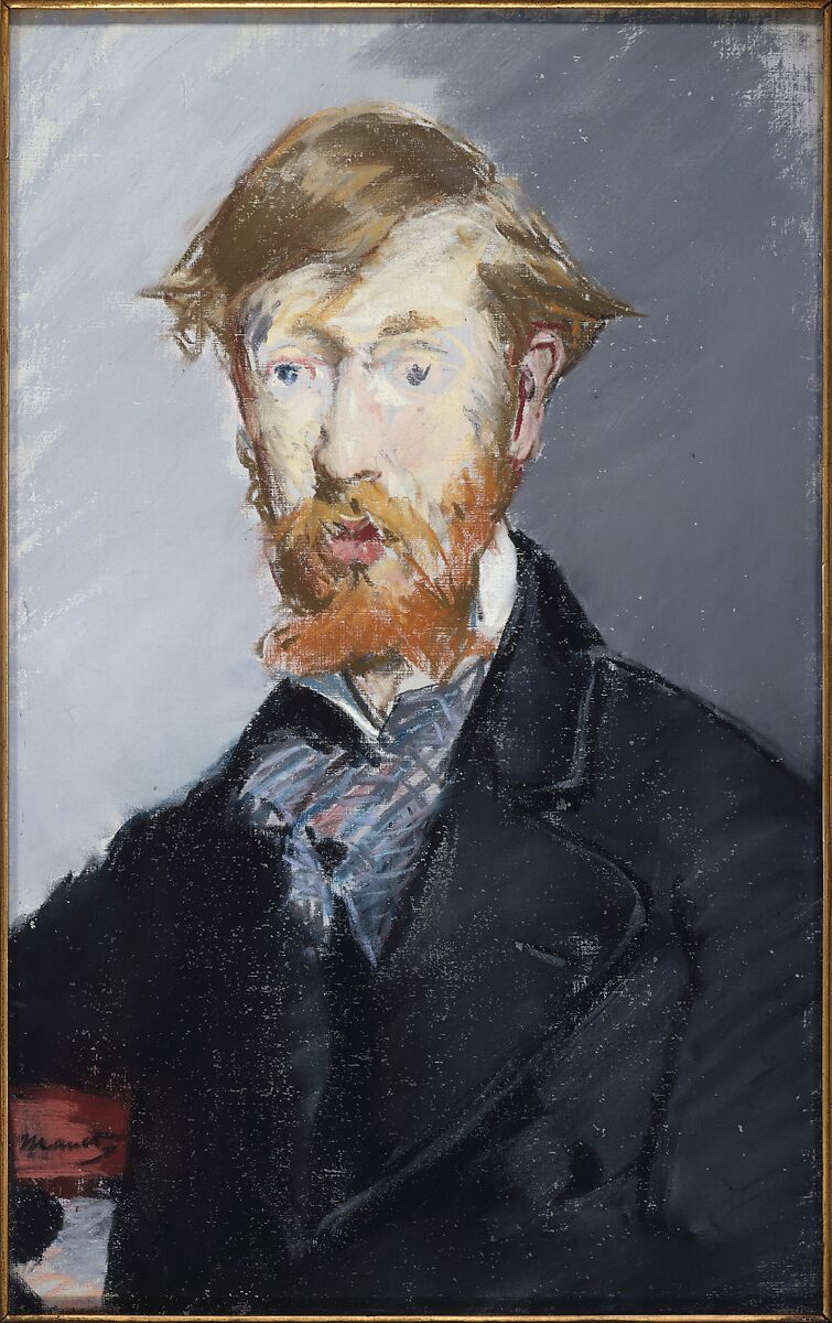 George Moore (1852–1933), Edouard Manet (French, Paris 1832–1883 Paris), Pastel on canvas 