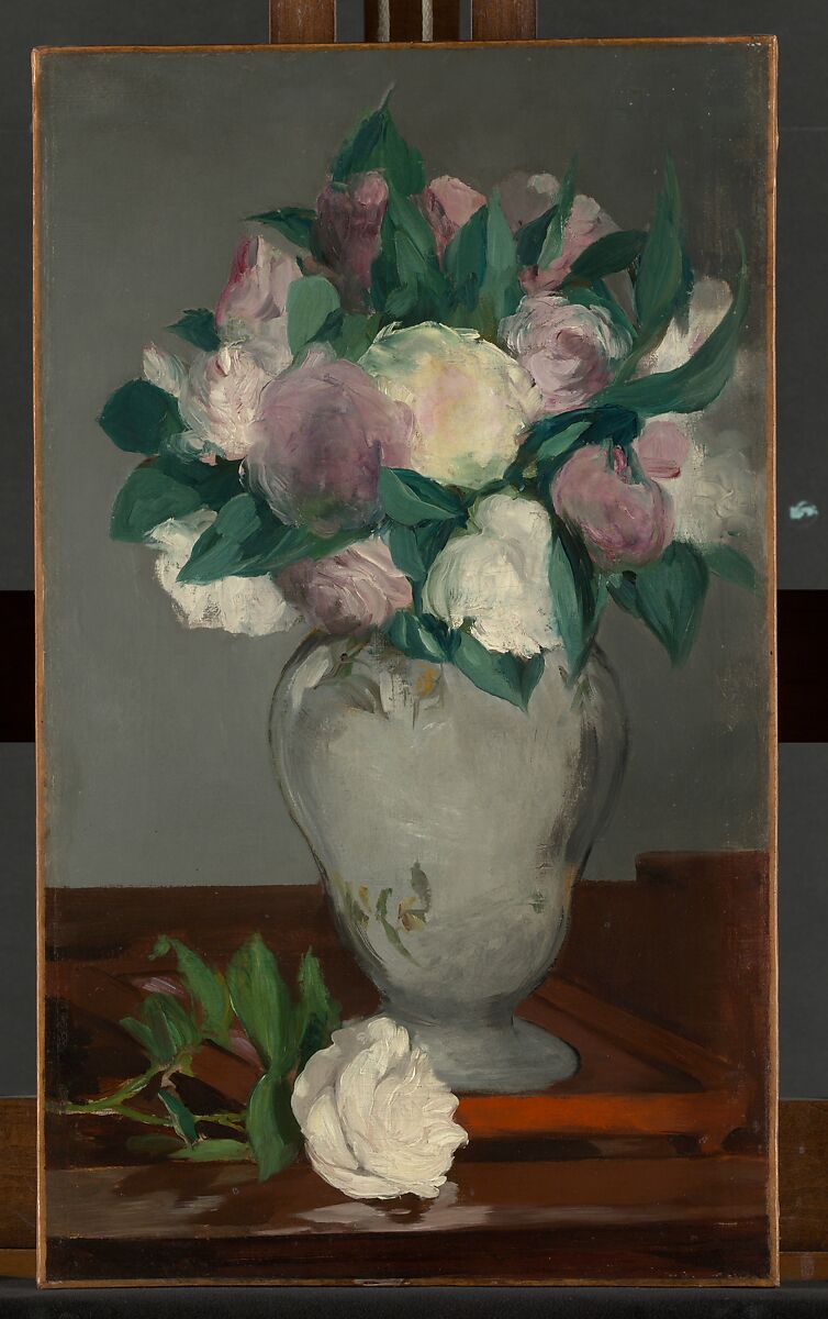 Peonies, Edouard Manet (French, Paris 1832–1883 Paris), Oil on canvas 