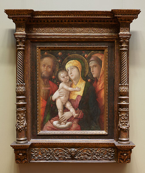 The Holy Family with Saint Mary Magdalen, Andrea Mantegna (Italian, Isola di Carturo 1430/31–1506 Mantua), Distemper on canvas