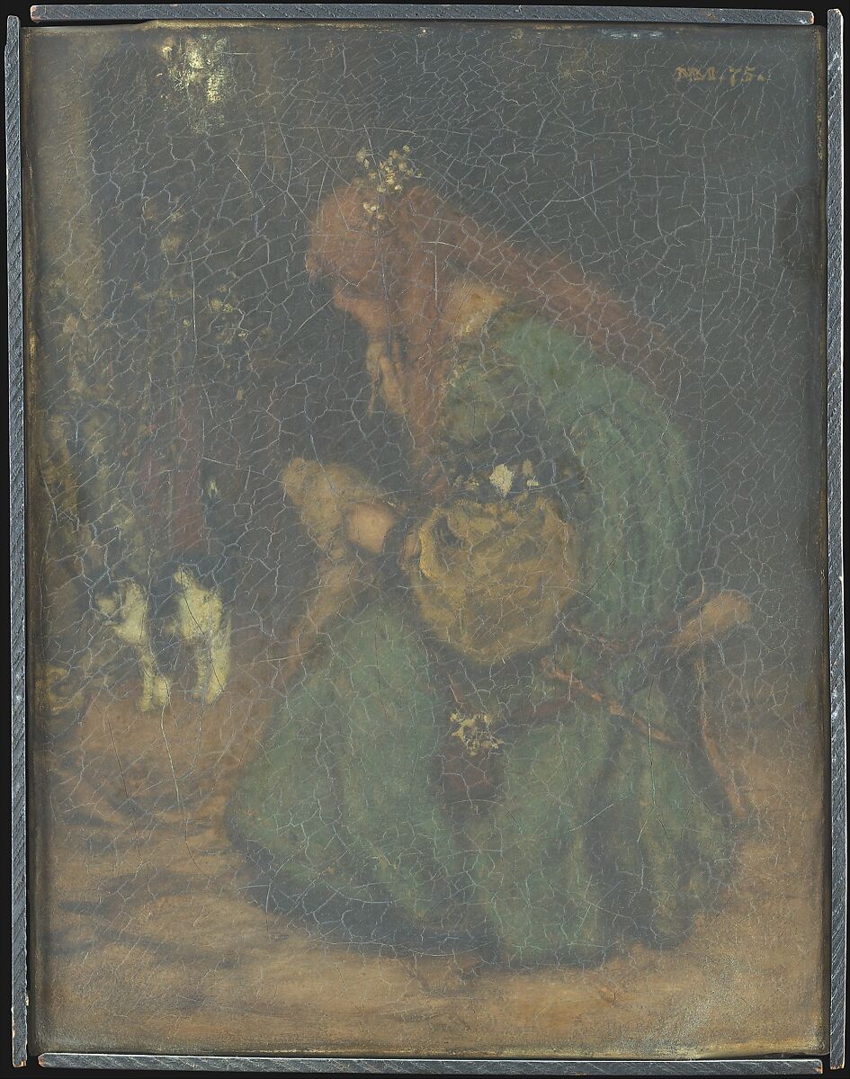 Reverie, Matthys Maris (Dutch, The Hague 1839–1917 London), Oil on canvas 