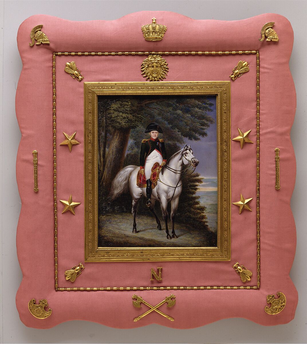 Napoléon I (1769–1821) on Horseback, Luigi Marta (Italian, Neapolitan, 1790–1858), Ivory 