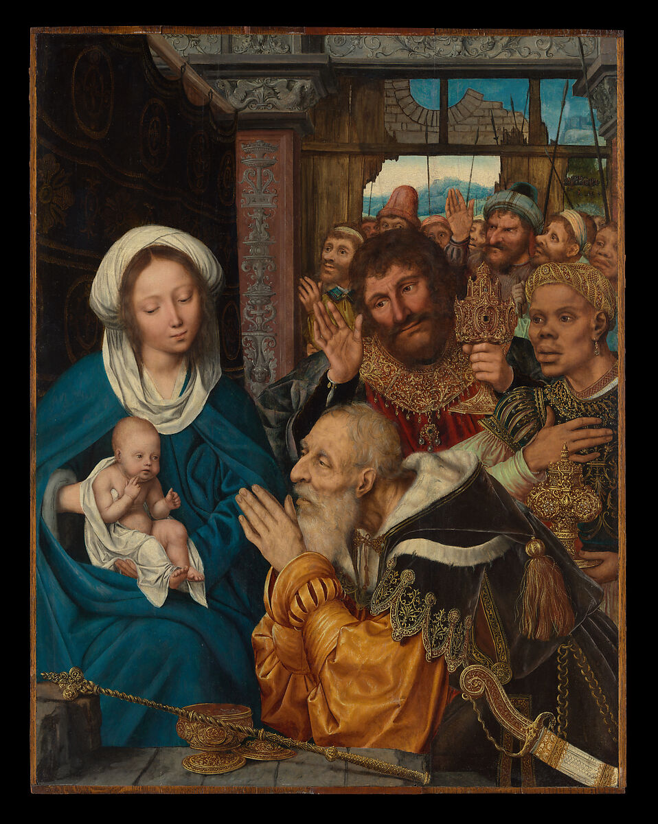The Adoration of the Magi, Quinten Massys (Netherlandish, Leuven 1466–1530 Antwerp), Oil on wood 