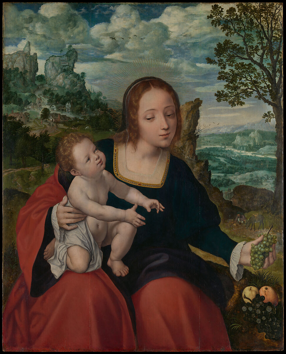 The Rest on the Flight into Egypt, Jan Massys  Netherlandish, Oil on wood