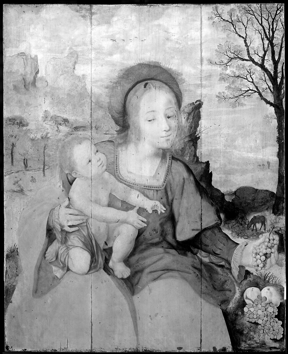 The Rest on the Flight into Egypt, Jan Massys (Netherlandish, Antwerp ca. 1509–1573 Antwerp), Oil on wood