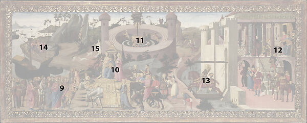 Scenes from the Story of the Argonauts, Jacopo di Arcangelo (called Jacopo del Sellaio) (Italian, Florence 1441/42–1493 Florence), Tempera on wood, gilt ornaments