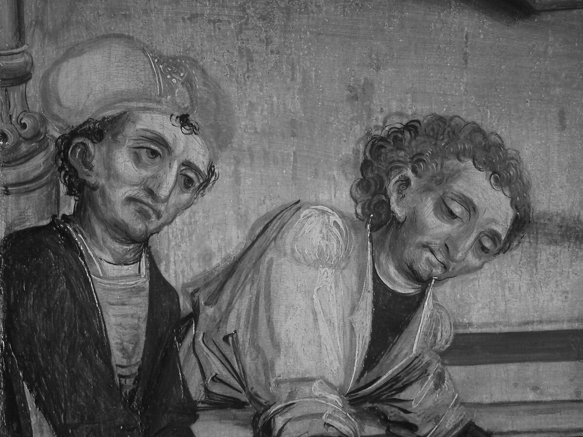 The Burial of Saint Wenceslas, Master of Eggenburg (Austrian, Tirol, active 1490–1500), Oil and gold on spruce