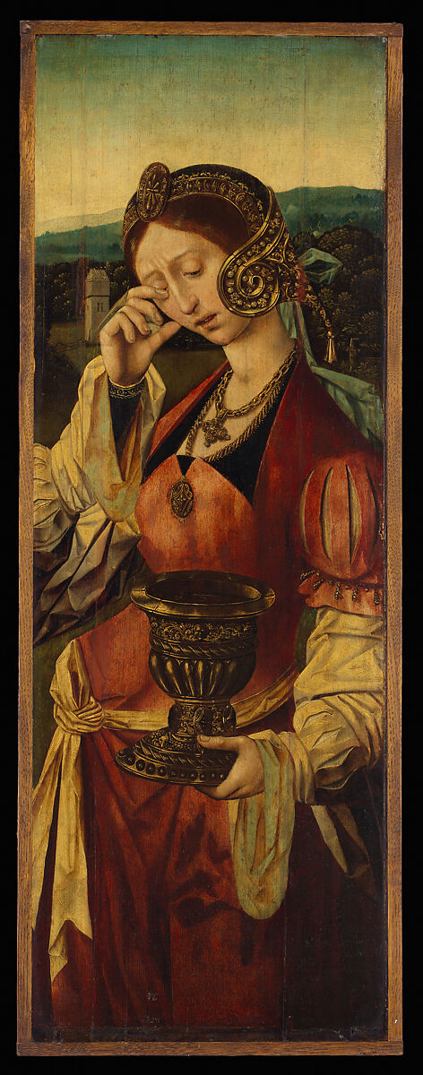 The Descent from the Cross, Master of the Holy Blood (Netherlandish, ca. 1520), Oil on wood