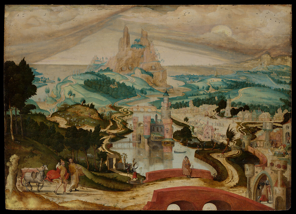 The Arrival in Bethlehem, Master of the Brussels Calling of Saint Matthew (Netherlandish, Antwerp, active second quarter 16th century), Oil on wood 