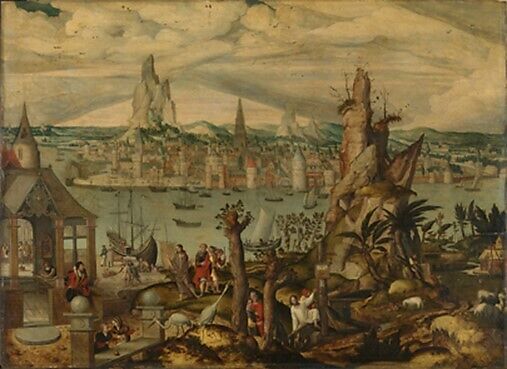 The Arrival in Bethlehem, Master of the Brussels Calling of Saint Matthew (Netherlandish, Antwerp, active second quarter 16th century), Oil on wood