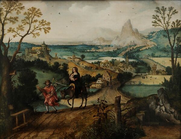 The Arrival in Bethlehem, Master of the Brussels Calling of Saint Matthew (Netherlandish, Antwerp, active second quarter 16th century), Oil on wood