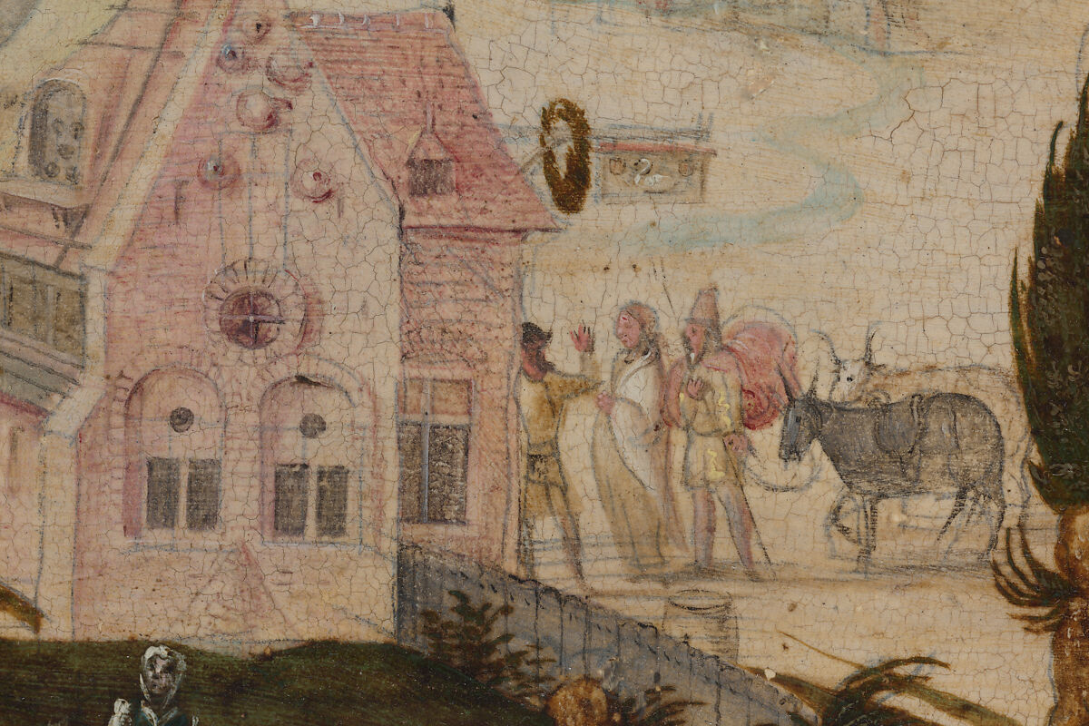 The Arrival in Bethlehem, Master of the Brussels Calling of Saint Matthew (Netherlandish, Antwerp, active second quarter 16th century), Oil on wood