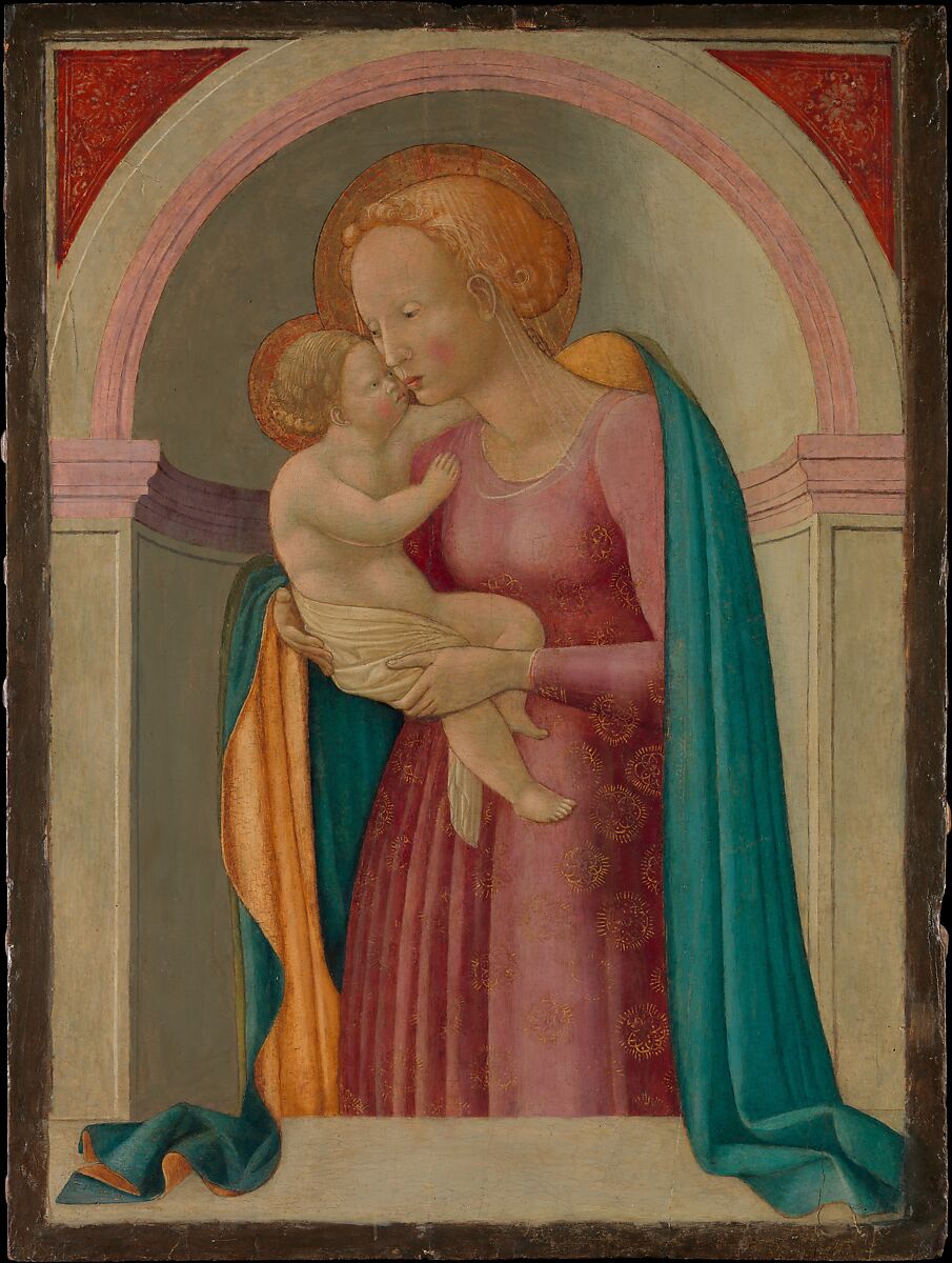 Madonna and Child, Master of the Lanckoronski Annunciation (Italian, Florentine, second quarter 15th century), Tempera and gold on wood 