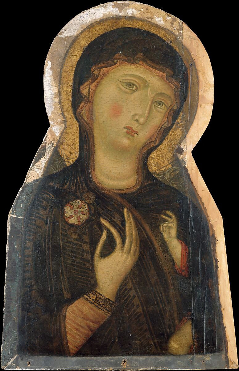 Madonna and Child, Master of the Magdalen (Italian, Florence, active 1265–95), Tempera on wood 
