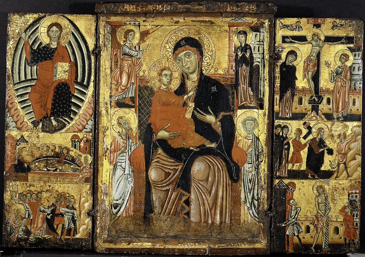 Madonna and Child Enthroned, Master of the Magdalen (Italian, Florence, active 1265–95), Tempera on wood, gold ground 