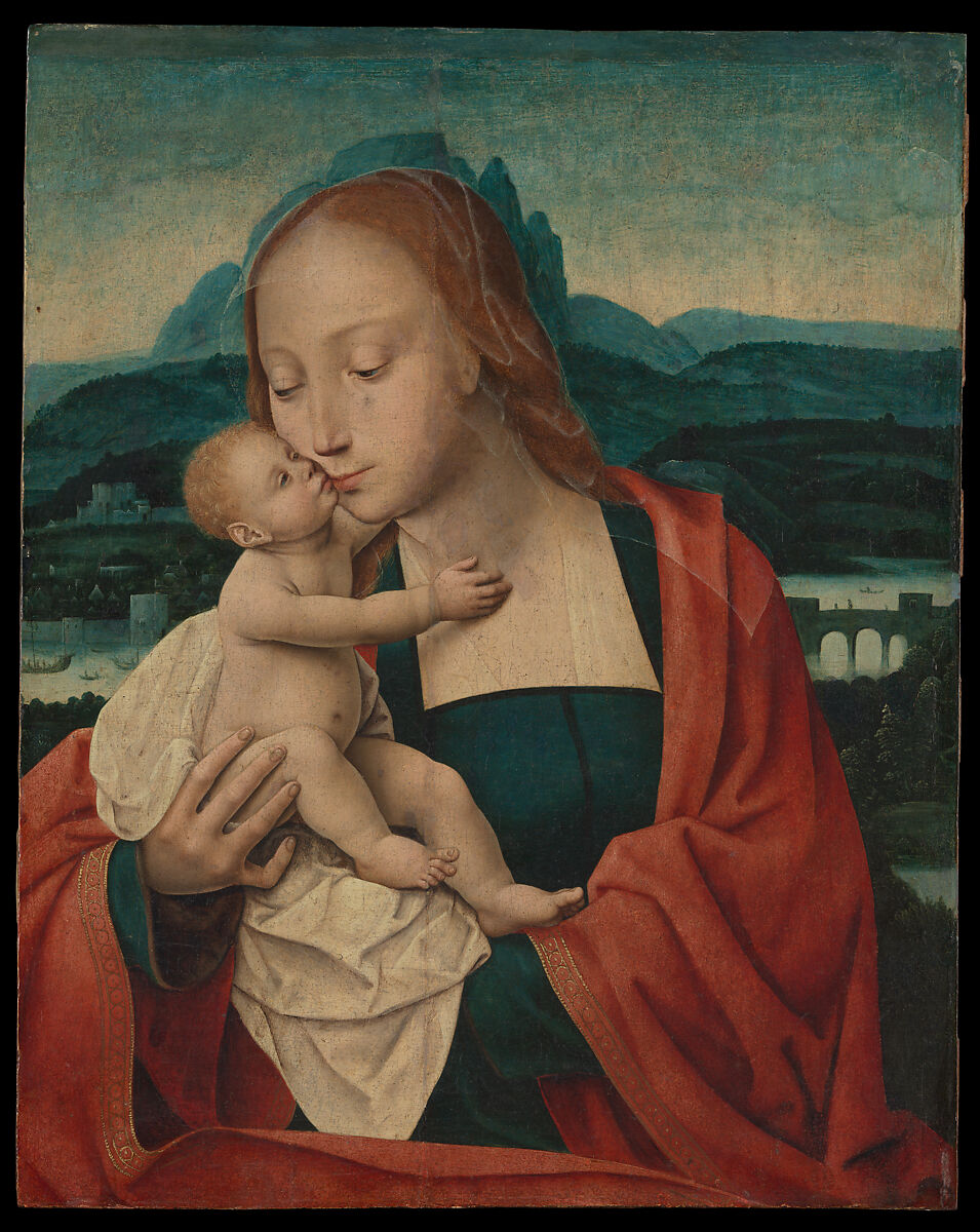 Virgin and Child, Master of the Mansi Magdalen (Netherlandish, active first quarter 16th century), Oil on wood 