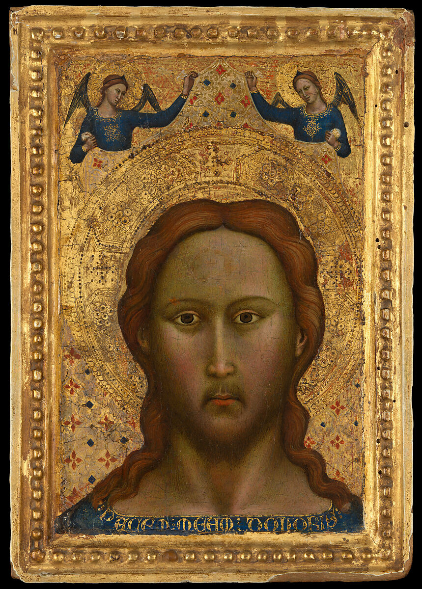 Head of Christ, Master of the Orcagnesque Misericordia (Italian, Florence, active second half 14th century), Tempera on wood, gold ground 