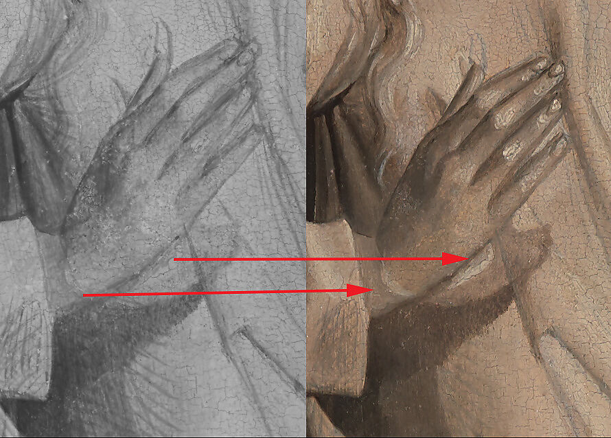 Abner's Messenger before David; The Queen of Sheba Bringing Gifts to Solomon; The Annunciation, Master of the Saint Barbara Legend (Netherlandish, active late 15th century) and a collaborator, Oil on oak