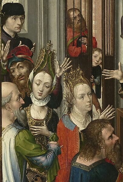 Young Man Holding a Book, Master of the View of Saint Gudula (Netherlandish, active ca. 1485), Oil on wood