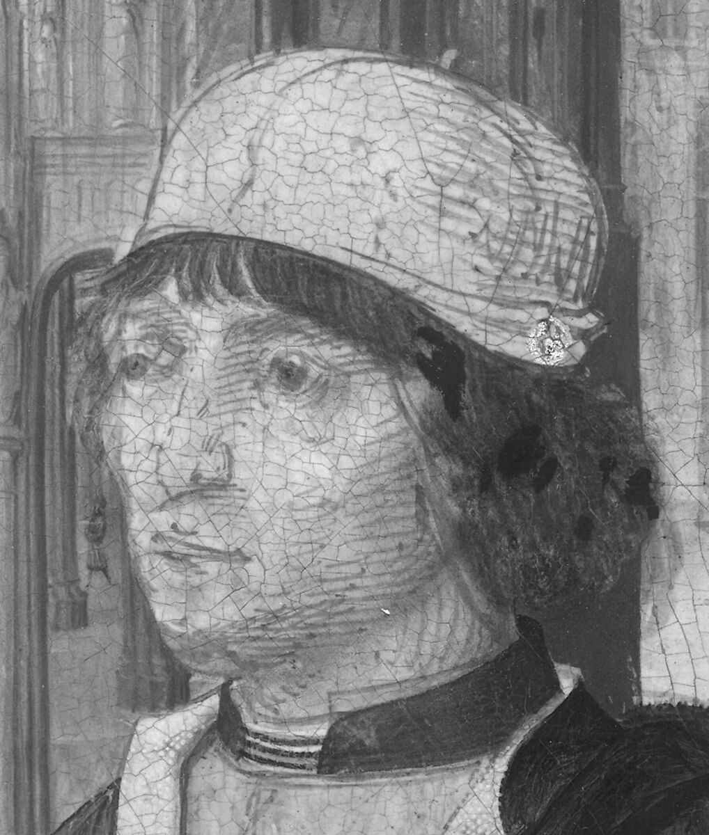 Young Man Holding a Book, Master of the View of Saint Gudula (Netherlandish, active ca. 1485), Oil on wood