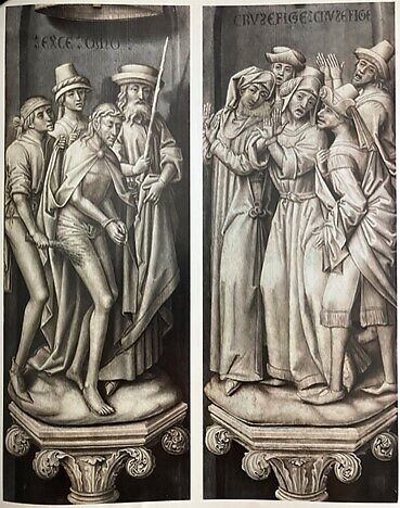 Saint Paul with a Donor; Christ Appearing to His Mother, Master of the Saint Ursula Legend (Netherlandish, active late 15th century), Oil on wood