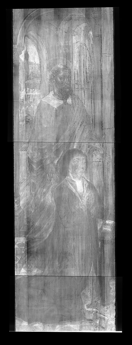 Saint Paul with a Donor; Christ Appearing to His Mother, Master of the Saint Ursula Legend (Netherlandish, active late 15th century), Oil on wood