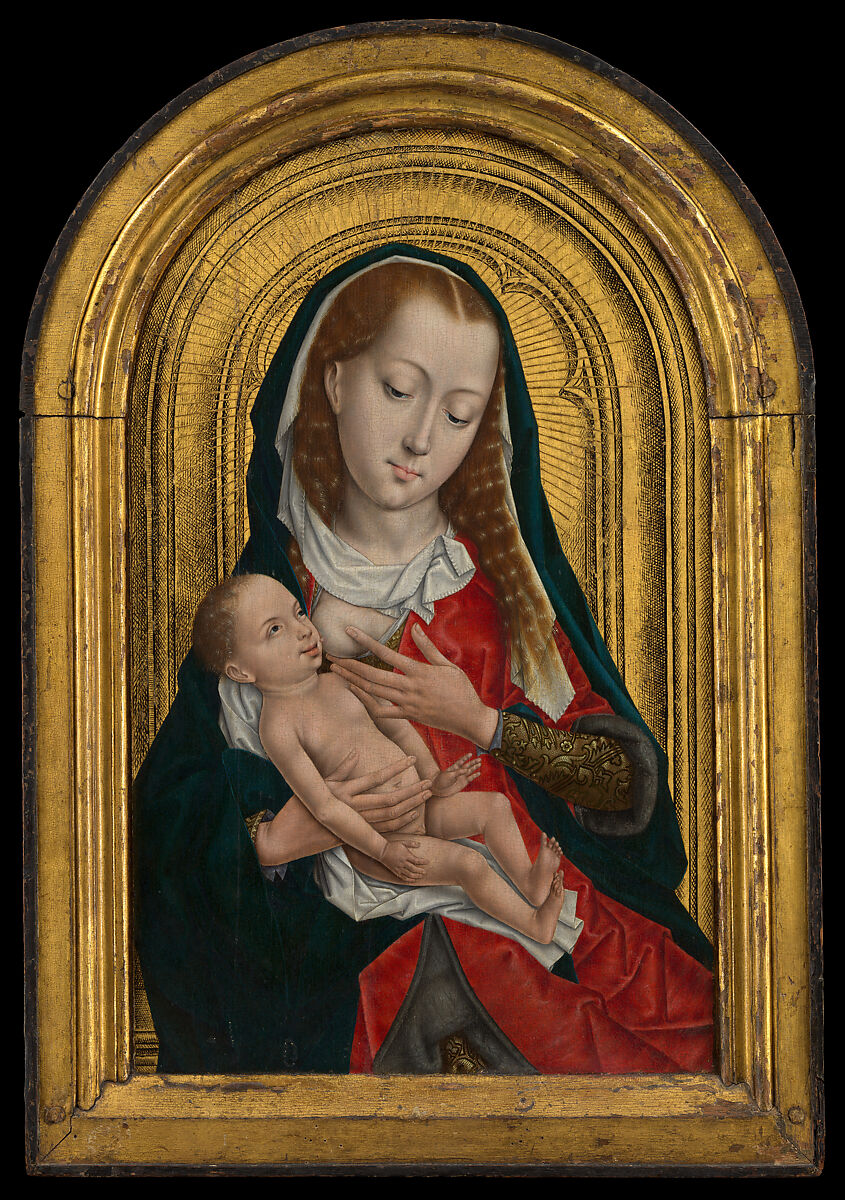 Virgin and Child, Follower of Rogier van der Weyden (Master of the Saint Ursula Legend Group, Netherlandish, active late 15th century), Oil on wood 