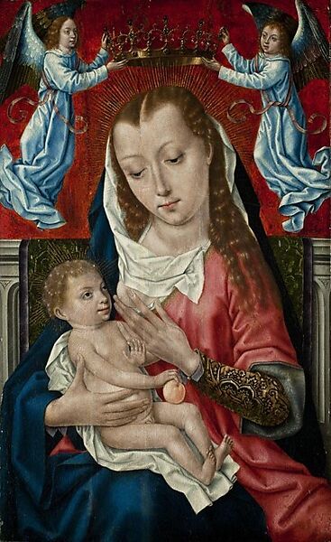 Virgin and Child, Follower of Rogier van der Weyden (Master of the Saint Ursula Legend Group, Netherlandish, active late 15th century), Oil on wood