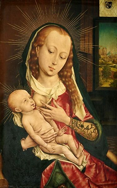 Virgin and Child, Follower of Rogier van der Weyden (Master of the Saint Ursula Legend Group, Netherlandish, active late 15th century), Oil on wood