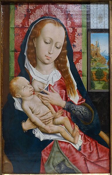 Virgin and Child, Follower of Rogier van der Weyden (Master of the Saint Ursula Legend Group, Netherlandish, active late 15th century), Oil on wood