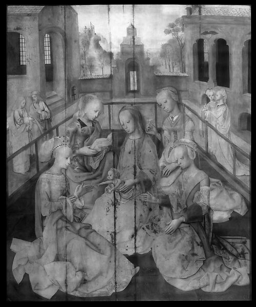 The Lamentation, Workshop of the Master of the Virgin among Virgins (Netherlandish, active ca. 1460–95), Oil on wood