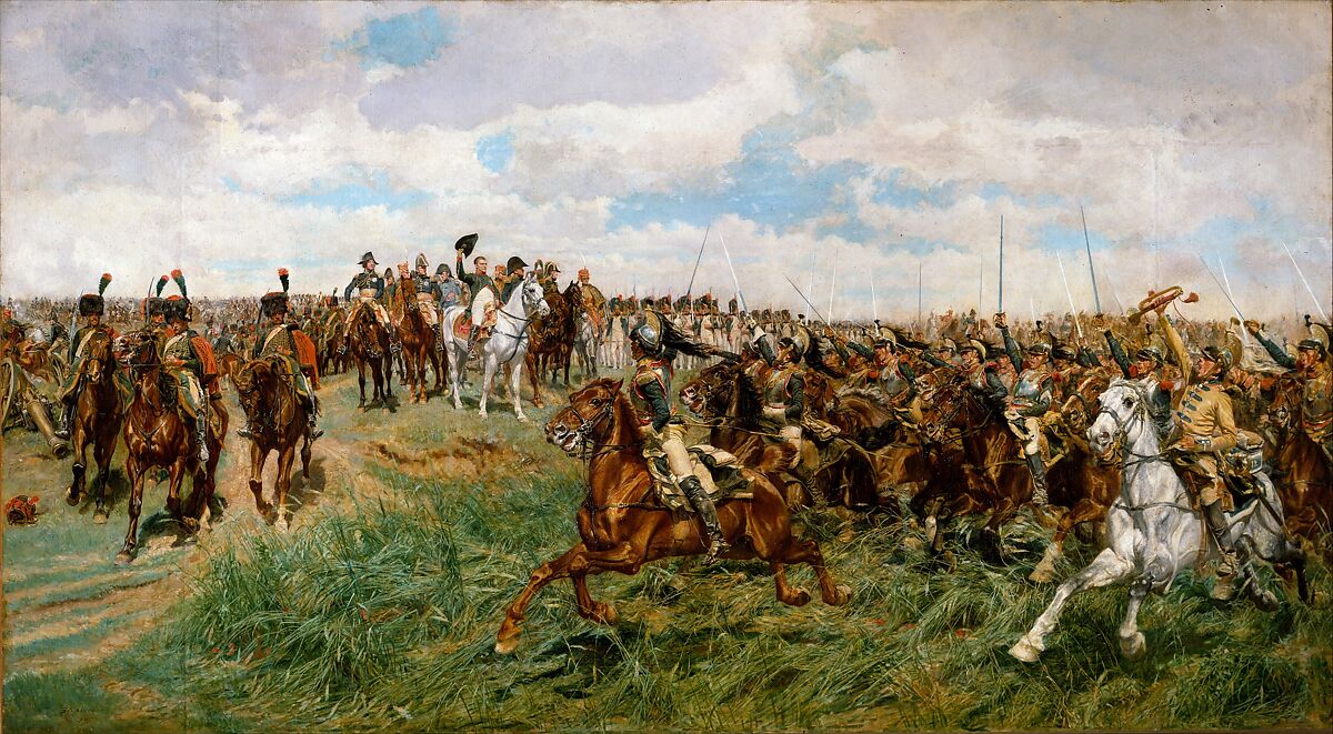 1807, Friedland, Ernest Meissonier (French, Lyons 1815–1891 Paris), Oil on canvas 