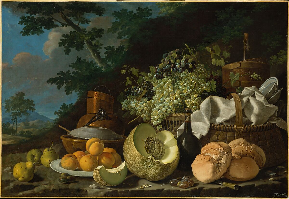 The Afternoon Meal (La Merienda), Luis Meléndez (Spanish, Naples 1716–1780 Madrid), Oil on canvas 