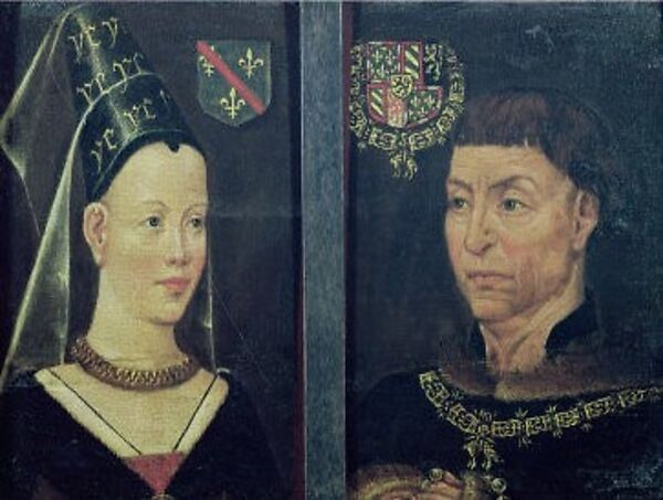 Tommaso di Folco Portinari (1428–1501); Maria Portinari (Maria Maddalena Baroncelli, born 1456), Hans Memling (Netherlandish, Seligenstadt, active by 1465–died 1494 Bruges), Oil on oak