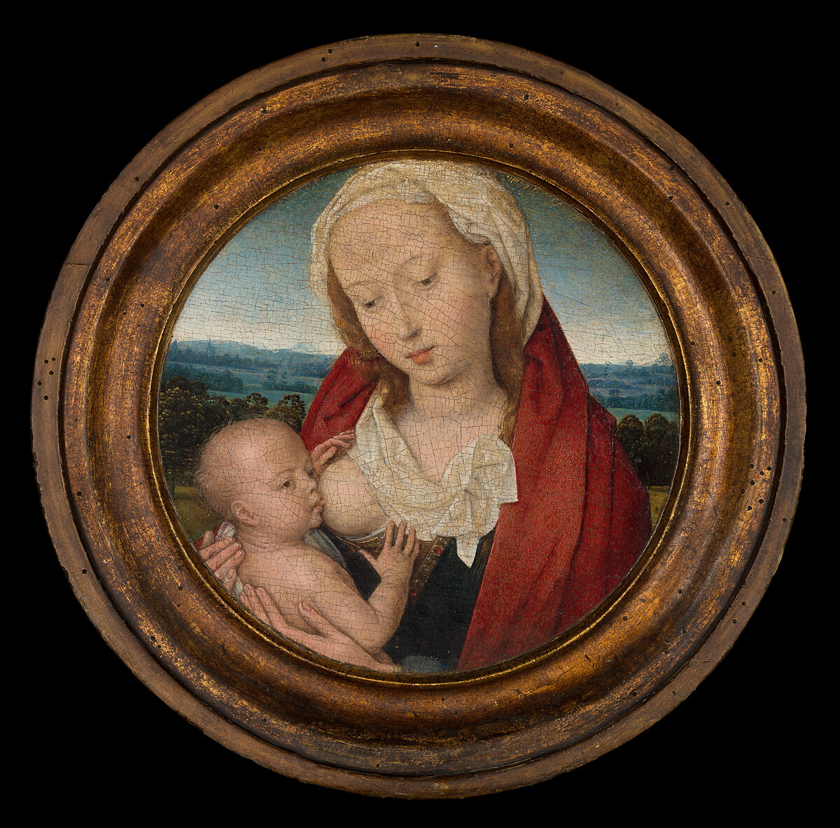 Virgin and Child, Hans Memling (Netherlandish, Seligenstadt, active by 1465–died 1494 Bruges), Oil on wood 