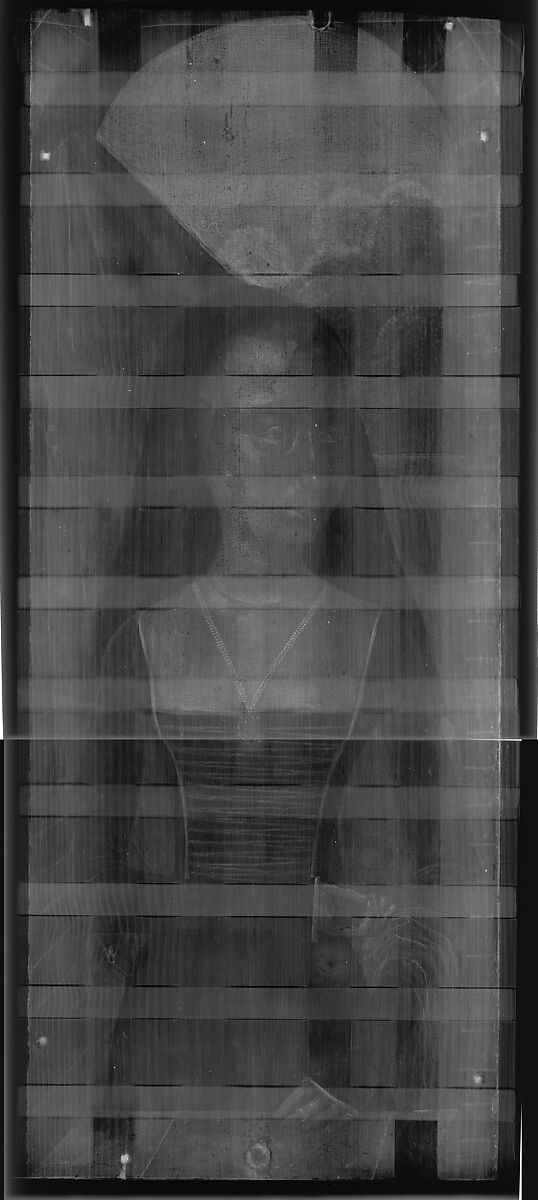 Young Woman with a Pink, Hans Memling (Netherlandish, Seligenstadt, active by 1465–died 1494 Bruges) and Workshop, Oil on wood