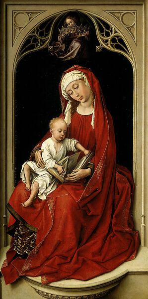 Virgin and Child, Workshop of Hans Memling (Netherlandish, Seligenstadt, active by 1465–died 1494 Bruges), Oil on wood