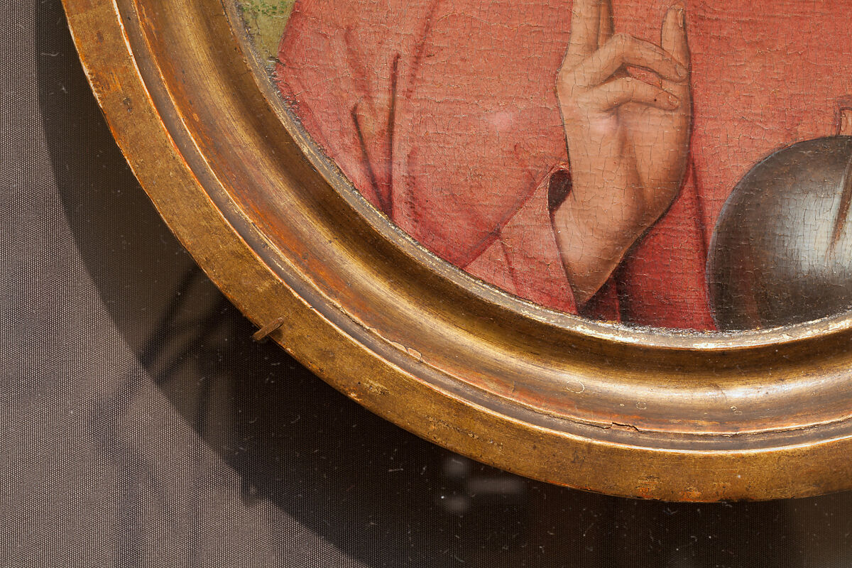 Salvator Mundi, Workshop of Hans Memling (Netherlandish, Seligenstadt, active by 1465–died 1494 Bruges), Oil on wood