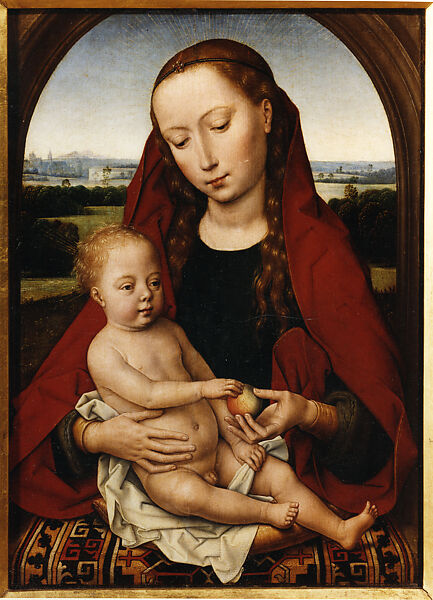 Virgin and Child, Follower of Hans Memling (Netherlandish, early 16th century), Oil on wood