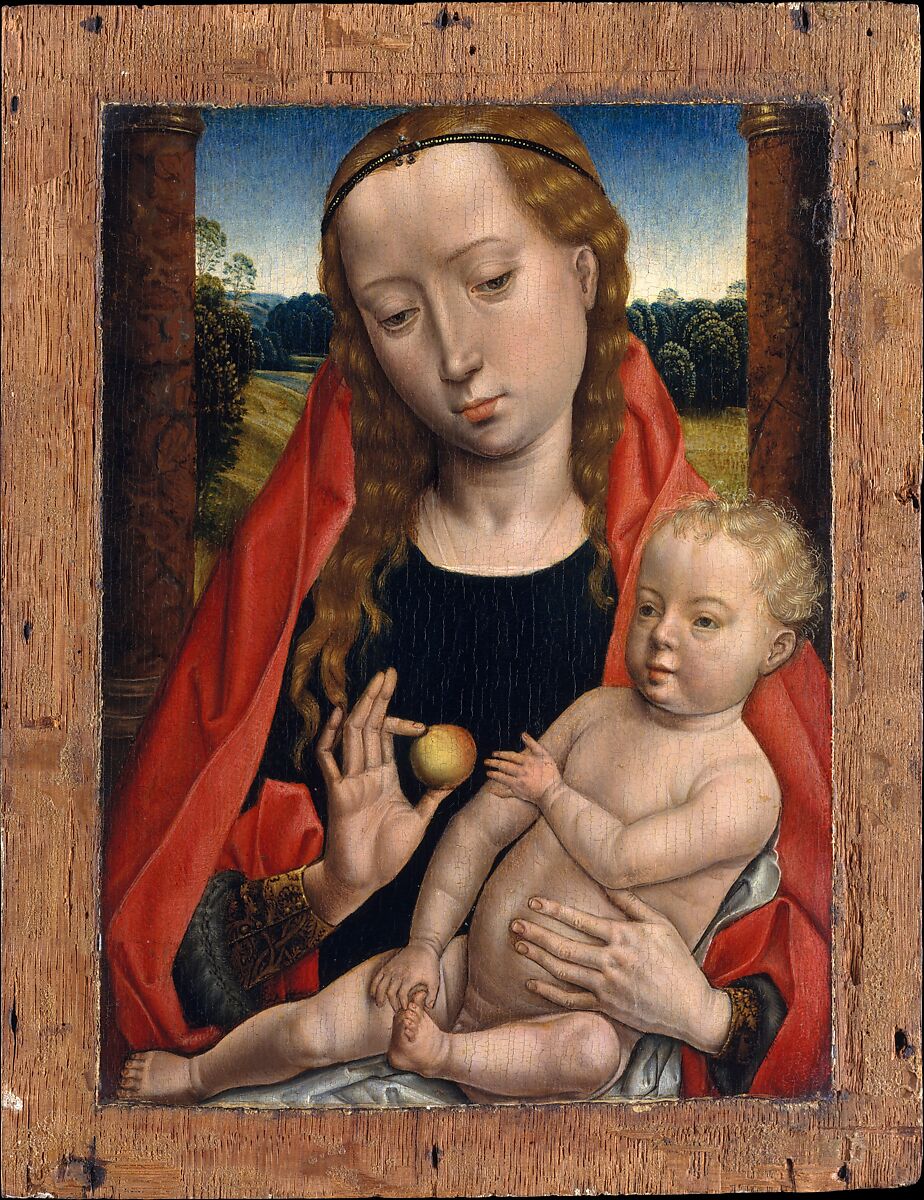 Virgin and Child, Follower of Hans Memling (Netherlandish, early 16th century), Oil on wood 