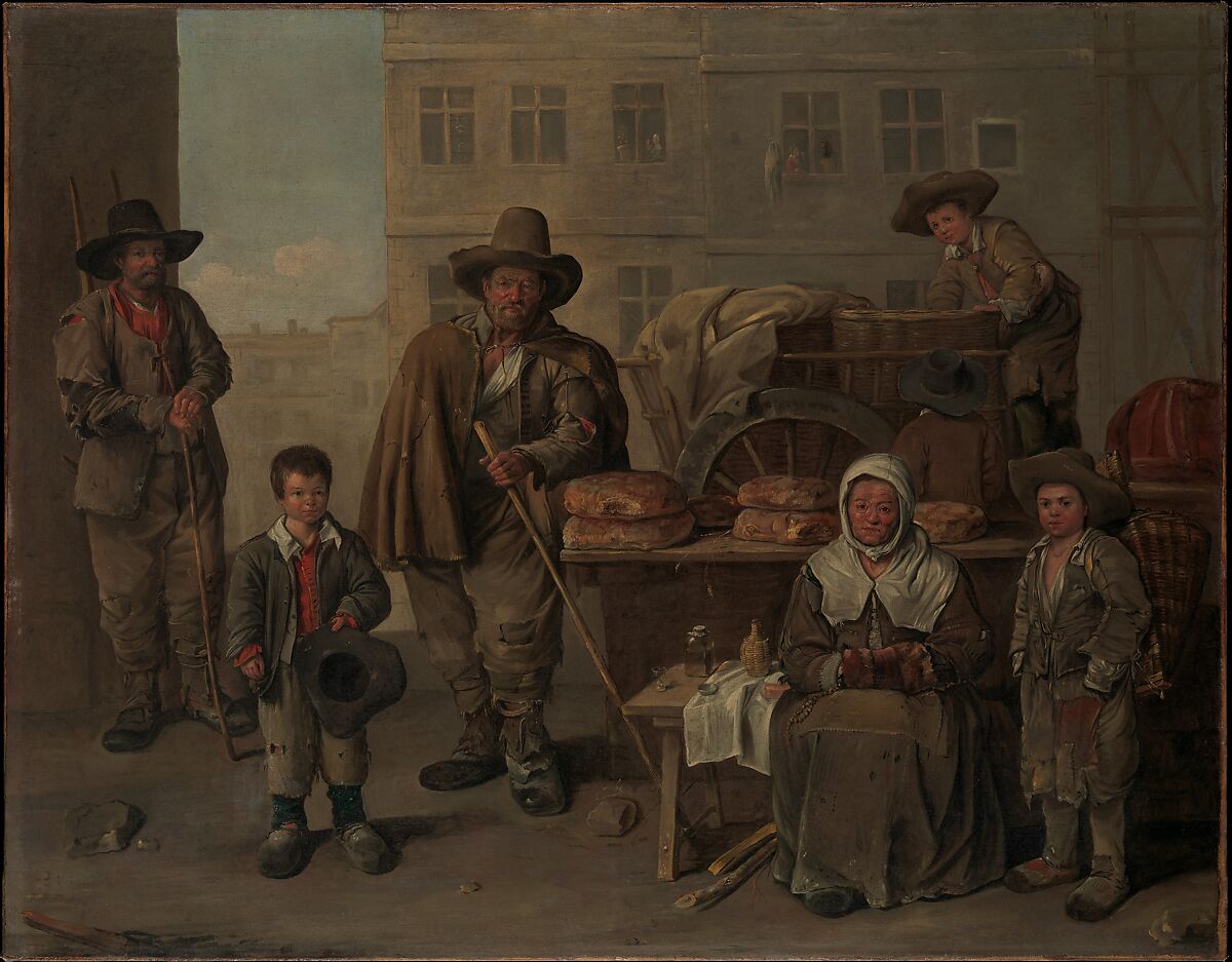 The Baker's Cart, Jean Michelin (French, ca. 1616–1670), Oil on canvas 