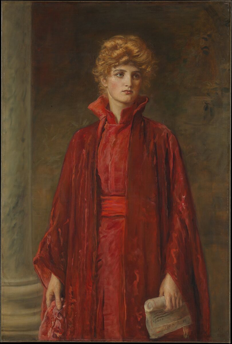 Portia, Sir John Everett Millais (British, Southampton 1829–1896 London), Oil on canvas 