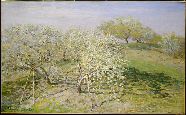 Spring (Fruit Trees in Bloom), Claude Monet (French, Paris 1840–1926 Giverny), Oil on canvas 