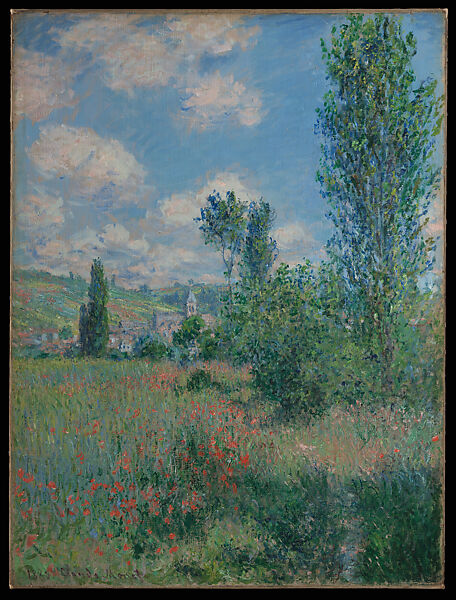 View of Vétheuil, Claude Monet (French, Paris 1840–1926 Giverny), Oil on canvas 