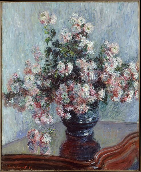 Chrysanthemums, Claude Monet (French, Paris 1840–1926 Giverny), Oil on canvas 