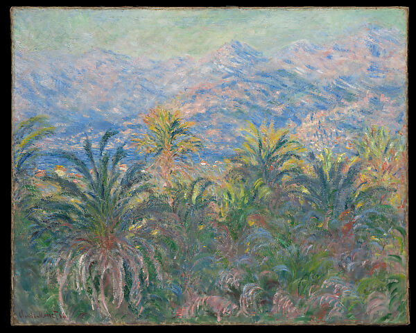 Palm Trees at Bordighera, Claude Monet (French, Paris 1840–1926 Giverny), Oil on canvas 