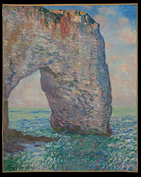 The Manneporte near Étretat, Claude Monet (French, Paris 1840–1926 Giverny), Oil on canvas 
